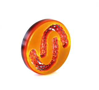 CAD/CAM PMMA Blank Schwarz-Rot-Gold15